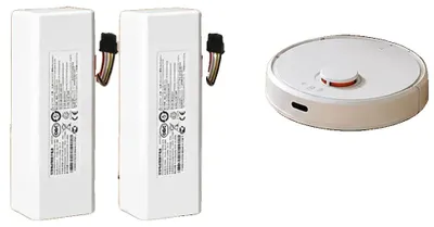 Obrázek produktu pro Náhradní baterie, kapacita 12800 mAh, kompatibilní s robotickými vysavači, 12800 mAh x 2