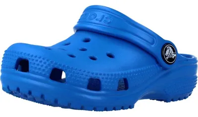 Produktbild von CROCS Classic Clog aus der T-Serie, Pantoletten für Damen und Herren, Blau