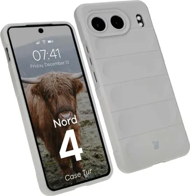 Produktbild von Pancerne etui Bizon Case Tur do OnePlus Nord 4, jasnoszare