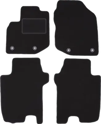 Produktbild von Schwarze Veloursmatten für: Honda Jazz III Fließheck (2011-2014)