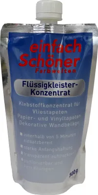 Produktbild von Einfach Schöner Universal Flüssigkleister Konzentrat 500g Tapeten Kleister