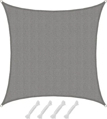 Image de Voile d'ombrage Puna Gris 6x6m HDPE