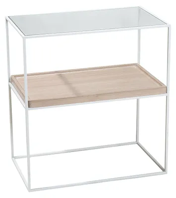Imagen del producto de Casablanca Beistelltisch, rechteckig, "Pure", Metall, weiß, , L. 30 cm, B. 50 cm, H. 54 cm 74141