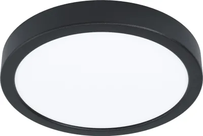 Produktbild von EGLO LED Deckenleuchte Fueva 6, runde Deckenlampe, Aufbaulampe aus Kunststoff in Schwarz und Weiß, Deckenbeleuchtung warmweiß-kaltweiß, ⌀ 21 cm