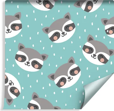 Obrázek produktu pro 10m VLIES TAPETE Roll Dětský pokoj Happy Raccoons XXL