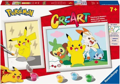 Produktbild von Ravensburger CreArt 23850 - Pokémon Set - Malen nach Zahlen