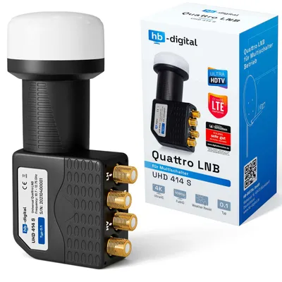 Produktbild von hb-digital LNB Quattro UHD 414 S für Multischalter wasserdicht