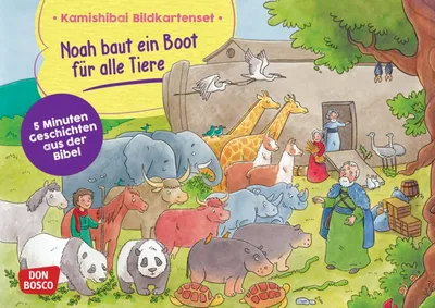 Produktbild von Noah baut ein Boot für alle Tiere. Kamishibai Bildkartenset