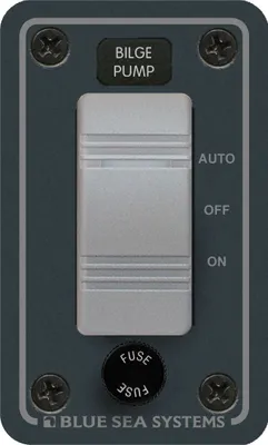 Immagine prodotto di Pannello di controllo della pompa di sentina impermeabile con 3 posizioni (ON) - OFF - AUTO (BS8263)