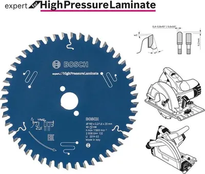 Obrázek produktu pro Pilový kotouč BOSCH HIGH PRESSURE LAMINATE EXPERT 160x20mm 48-TOOTH