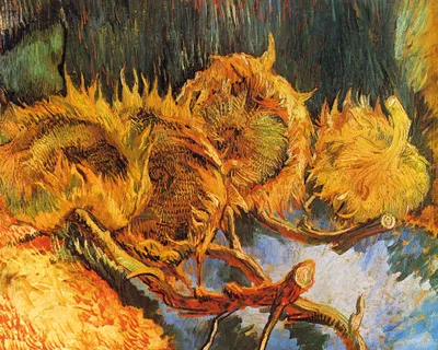 Obrázok produktu pre Vincent Van Gogh Art Print Obraz - Štyri vyblednuté slnečnice, 1887 (40 x 50 cm)
