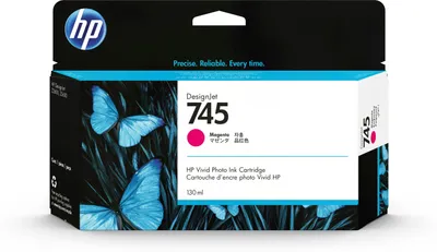 Produktbild von HP 745 - 130 ml - Magenta - original - DesignJet - Tintenpatrone - für DesignJet Z2600 PostScript, Z5600 PostScript