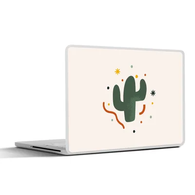 Produktbild von MuchoWow® Laptop Aufkleber Sticker Cover Kaktus - Sukkulente - Sommer 36.5x27.5 cm - Laptop-Sticker