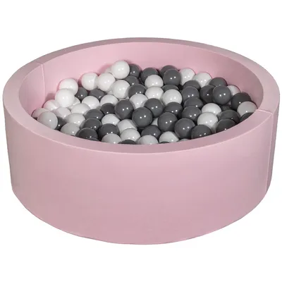Produktbild von Bällebad Spielplatz + 300 Bälle rosa weiß, grau