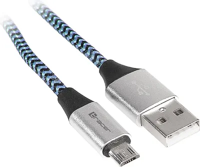 Obrázok produktu pre Kábel Tracer USB 2.0 AM - micro 1,0 m čierno-modrý
