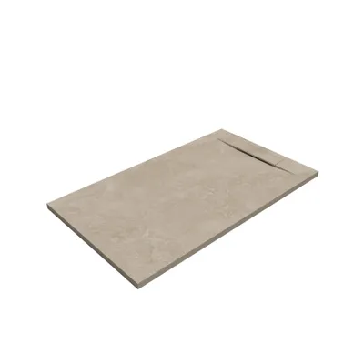 Produktbild von SANYCCES SIENA Rechteckige Duschwanne SanyDur Gel Coat 130 x 90 cm, Lithos Creme