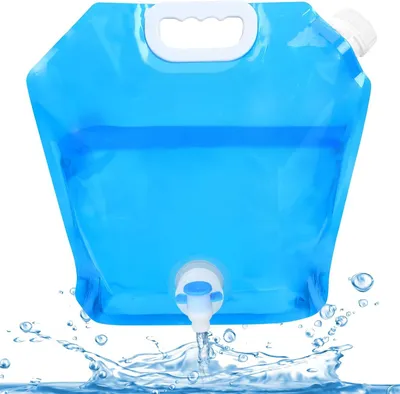 Image de Réservoir d'eau pliable, 10 litres, sans BPA, pour camping