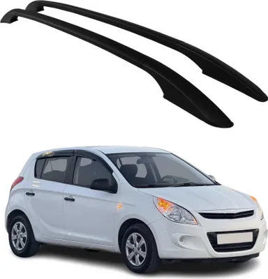 Image de Barres de toit longitudinales pour Hyundai i20 2008-2014 en Alu noir