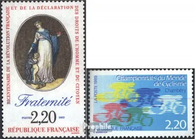 Produktbild von Briefmarken Frankreich 1989 Mi 2720,2721 (kompl.Ausg.) postfrisch Revolution