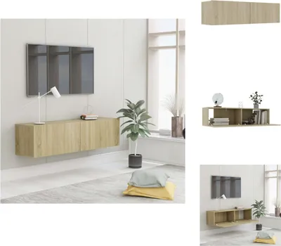 Image de vidaXL Armoire TV Chêne Sonoma 120x30x30 cm Bois composite - Meuble TV