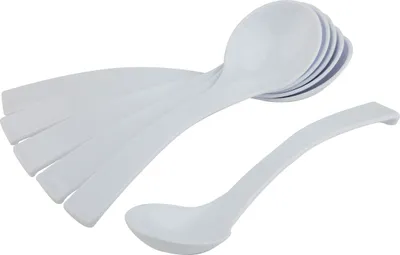 Produktbild von APS Feinkostlöffel 6-tlg., weiß, Höhe: 40 mm, ø: 230 mm