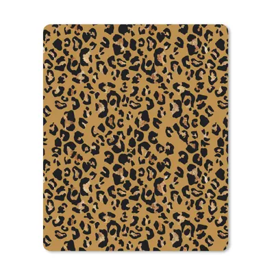 Produktbild von MuchoWow® Mauspad Mousepad Tiermuster - Panther - Gelb - Gold 30x40 cm - Mousepads - Maus Mat - Pad - Mausunterlage - Mausmatten