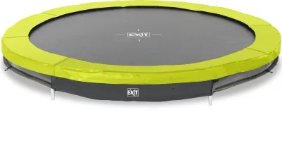 Image de EXIT Silhouette Trampoline Sportive ø305cm – Enterré – Trampoline Enterrée – Rond – pour Enfants – Vert