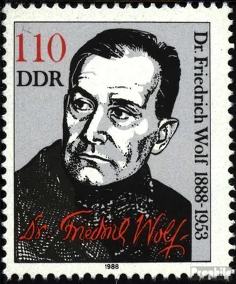Produktbild von Briefmarken DDR 1988 Mi 3213 (kompl.Ausgabe) Ersttagssonderstempel gestempelt 100.Geburtstag von Wolf / Bl.96
