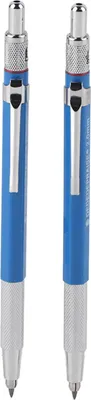 Image de 2 crayons à mine métalliques haut de gamme 2,0 mm pour le dessin, le design, l'épreuvage et l'écriture