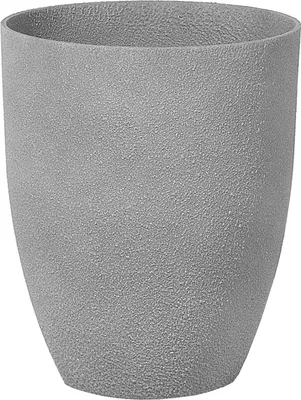 Obrázek produktu pro BELIANI Sada 2 květináčů šedých kamenných mixů 35 x 35 x 42 cm kulatého moderního designu