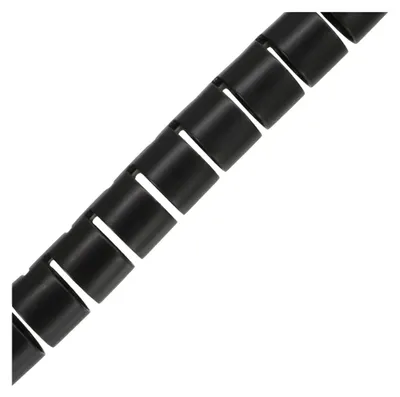 Immagine prodotto di InLine® 59947T canalina flessibile per cavi/guaina per cavi 10 m, nera, 20 mm