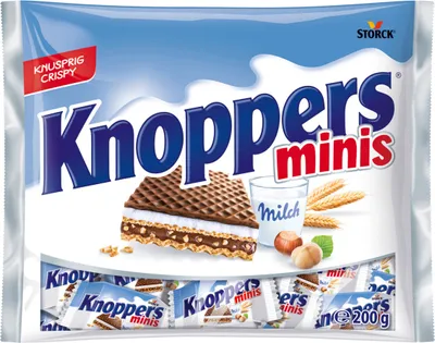 Produktbild von Knoppers das Frühstückchen und alles ist drin! Minis 200g 2er Pack