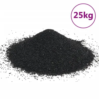Zdjęcie produktu dla vidaXL Piasek akwariowy 25 kg czarny 0,2-2 mm