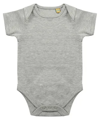 Produktbild von Larkwood - Bodysuit für Baby kurzärmlig LT4870 (80) (Grau meliert)