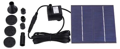 Produktbild von Solarbetriebene Brunnenwasserpumpe für Gartenteich, Pool, Aquarium