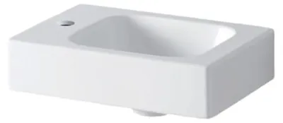 Produktbild von Geberit iCon Handwaschbecken 38 cm mit Hahnloch links