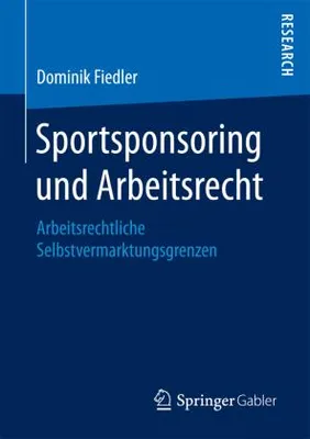 Obrázek produktu pro Sportsponsoring und Arbeitsrecht