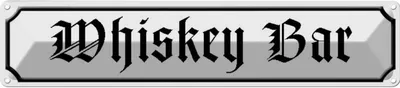 Produktbild von vianmo Blechschild 10x46 cm Alkohol Whiskey Bar Kneipe Pub Küche