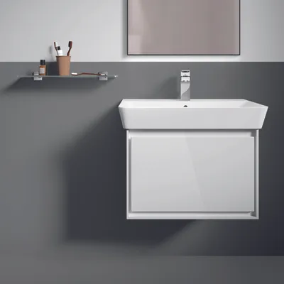 Produktbild von Ideal Standard Ablage aus satiniertem Glas IOM Cube 500mm E2206AA Chrom