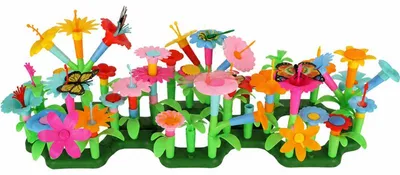 Image de KIK KX4395, Kit de construction créatif : Jardin de fleurs, 175 pièces