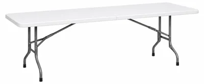 Obrázok produktu pre Skladací plastový cateringový stôl 240 cm - biely