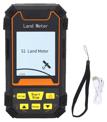 Zdjęcie produktu dla Ręczny miernik geodezyjny, czarno-biały ekran o przekątnej 2,4 cala, tester GPS-GNSS do pomiaru powierzchni i odległości na terenach rolniczych