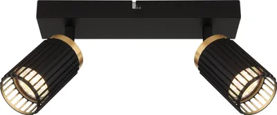 Produktbild von GLOBO 57906-2, Schwarz, Aluminium, Metall, IP20, II, GU10, 25 W