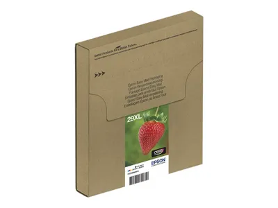 Produktbild von Epson Strawberry Multipack 4-colours 29XL EasyMail, High (L) Yield, Schwarz, Cyan, Magenta, Gelb, 11,3 ml, 6,4 ml, 1 Stück(e), Multipack