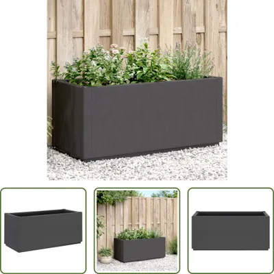 Immagine prodotto di The Living Store Fioriera grigio scuro 80x36x35 cm PP