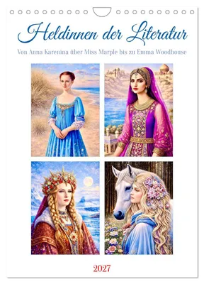 Produktbild von Kalender 2027 · US-Version · Heldinnen der Literatur (Wandkalender 2027 8" × 12" Hochformat), CALVENDO 12-Monats-Wandkalender