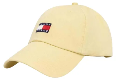 Obrázek produktu pro Tommy Jeans - Dámská baseballová čepice, materiál: bavlna, model NA1667 (univerzální velikost), barva: žlutá