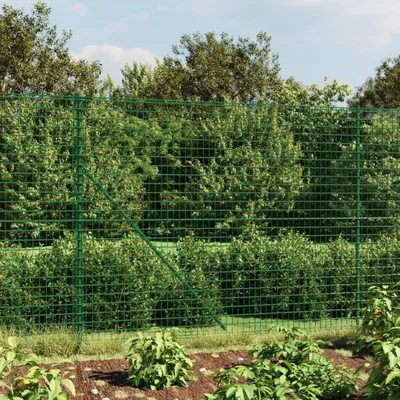 Produktbild von Maschendrahtzaun mit Bodenhülsen in Grün, 2,2 x 25 m