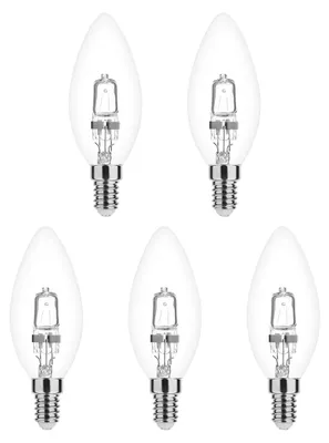 Produktbild von Modee E14 Halogen Kerzenlampe 28W 370lm 2700K Warmweiß Dimmbar 5 Stück