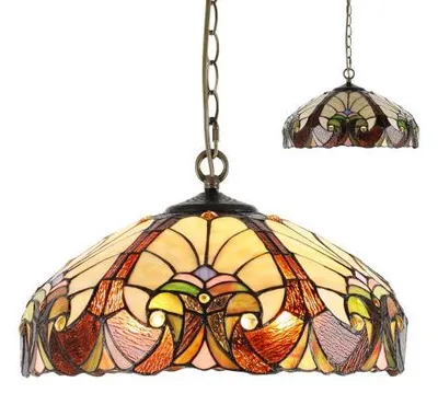 Produktbild von Hängelampe im Tiffany-Stil, Modell 1700, Ausführung 20, Durchmesser 125 cm, Höhe 40 cm